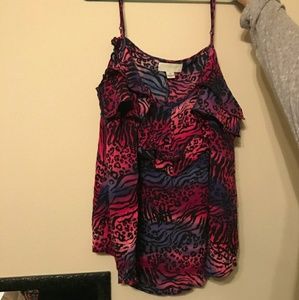 Colorful animal print top